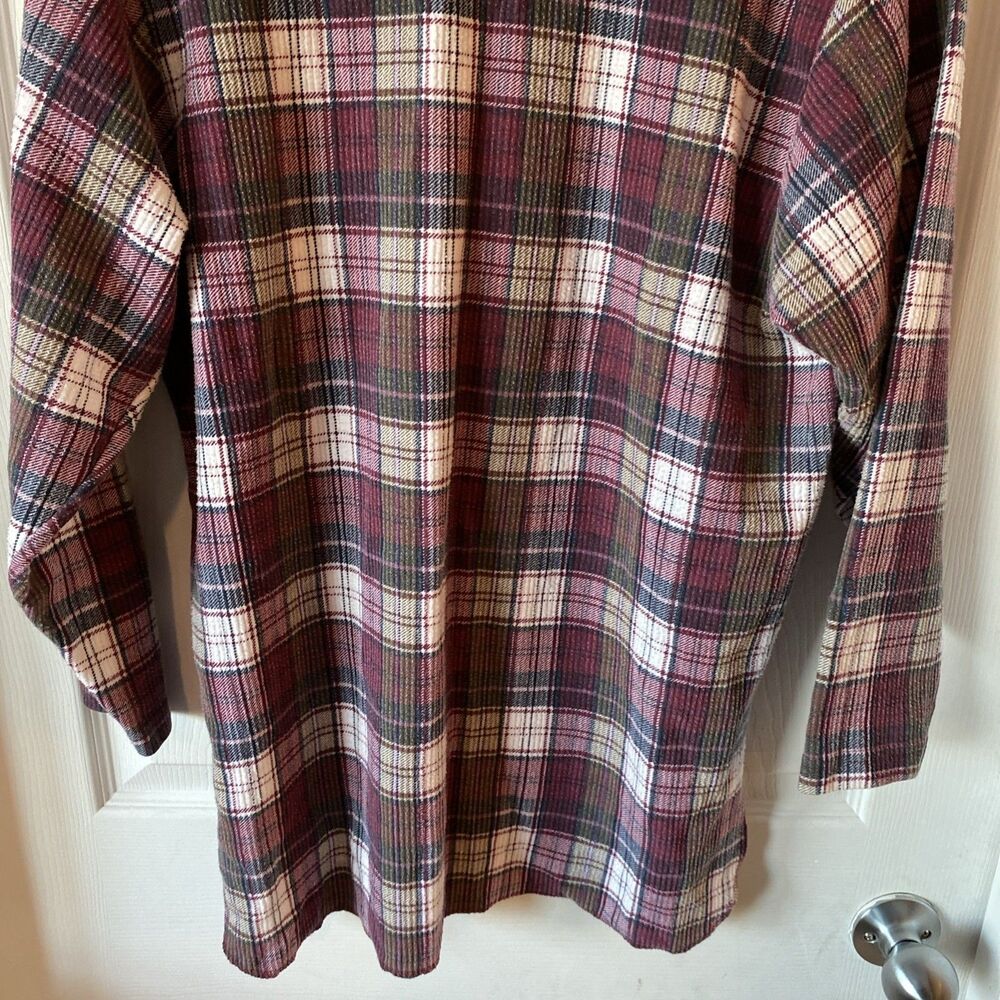 Northcrest Women’s Small Button Up Flannel Shirt Made In USA Vintage - Picture 8 of 10